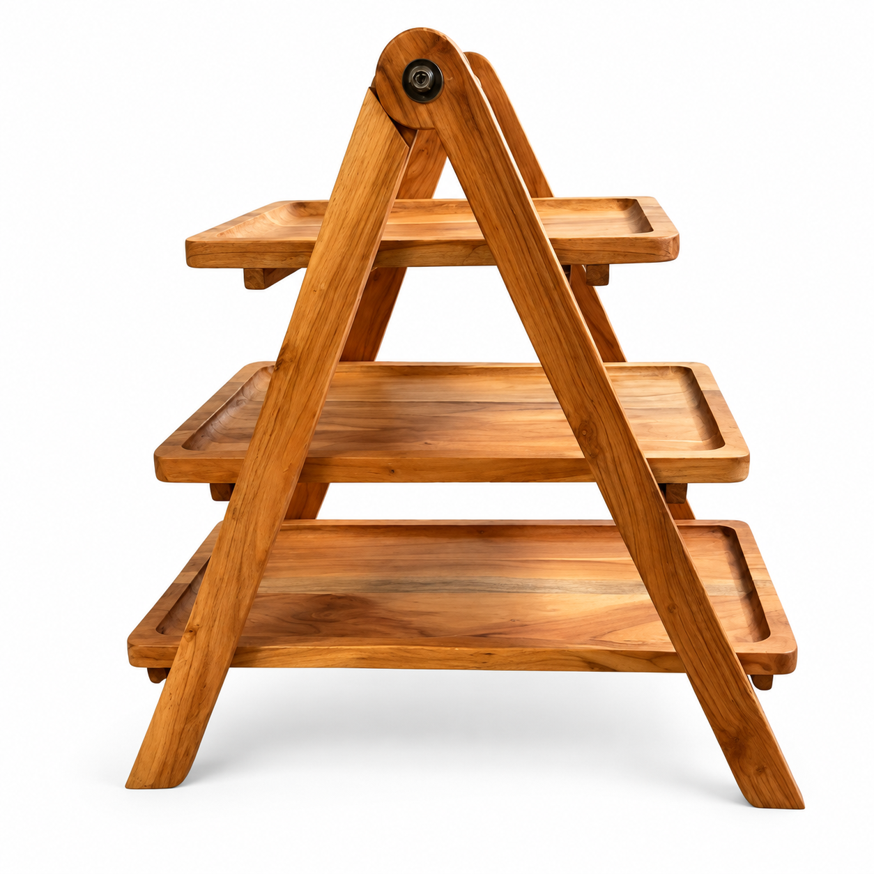 Houten etagère inklapbaar naturel – 44 cm